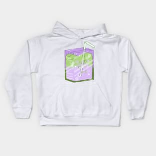 Genderqueer Juice Pride Juice Box Kids Hoodie